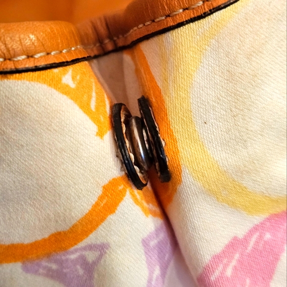 Authentic COACH Multi-Color C's SIGNATURE HOBO SATCHEL BAG - Picture 14 of 16